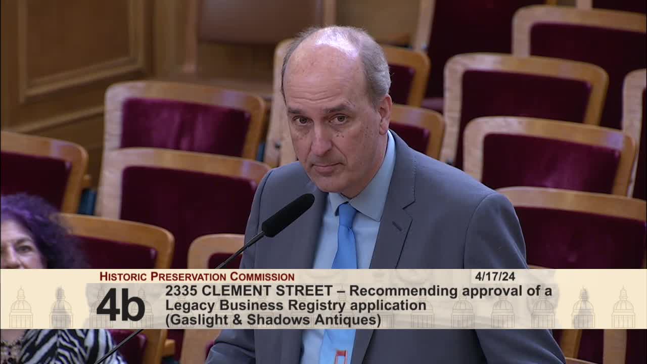 San Francisco Historic Preservation Commission approves landmark status for local antique store