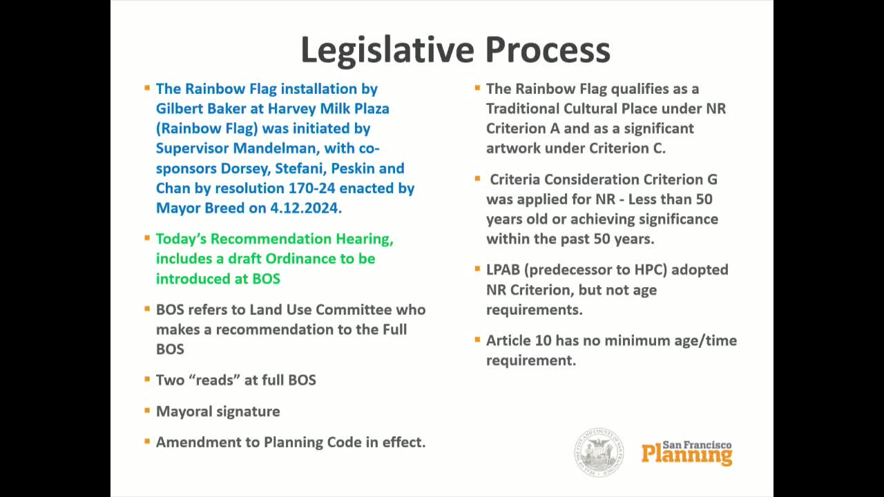 San Francisco supervisors endorse landmark designation for Gilbert Baker's rainbow flag