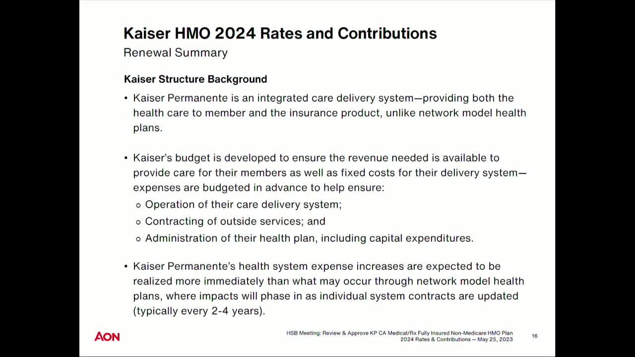 Kaiser Permanente proposed 10.86% rate increase for 2024 amid cost pressures