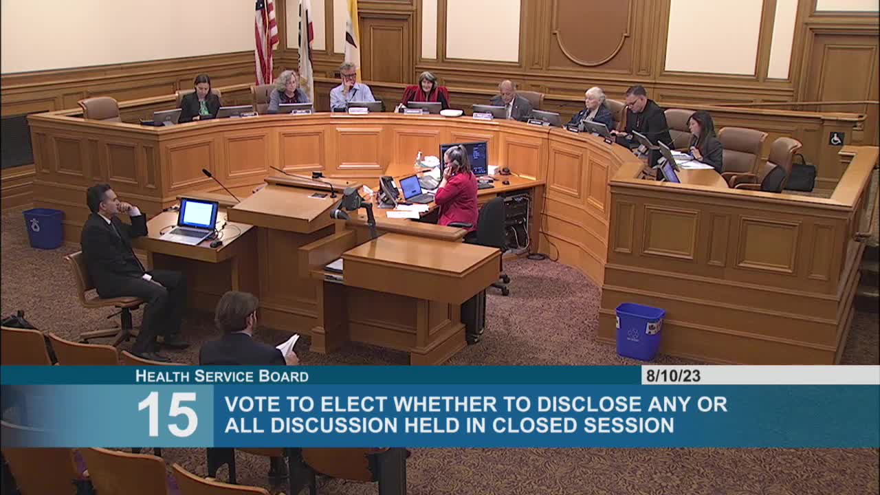 San Francisco board votes to keep closed session discussions confidential