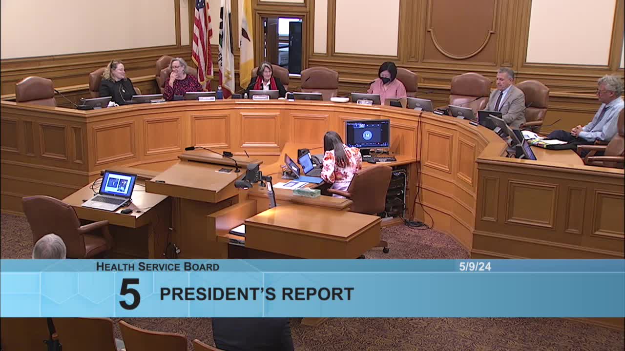 Abby Ann honors late Health Service Board President Randy Scott during director's report