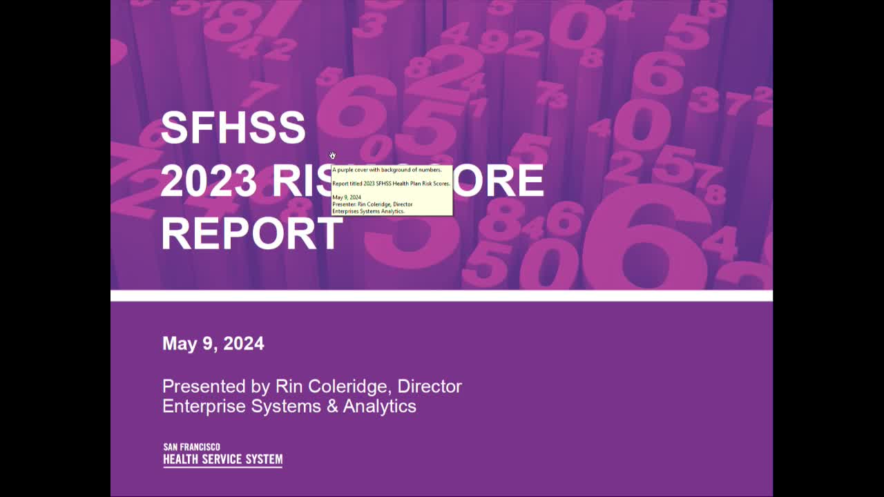 Health Commission shares 2023 risk score report highlighting care disparities