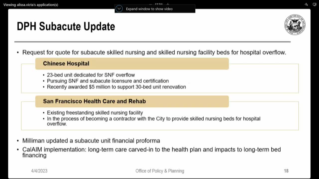 San Francisco health officials expand subacute care with Chinese Hospital renovation funding