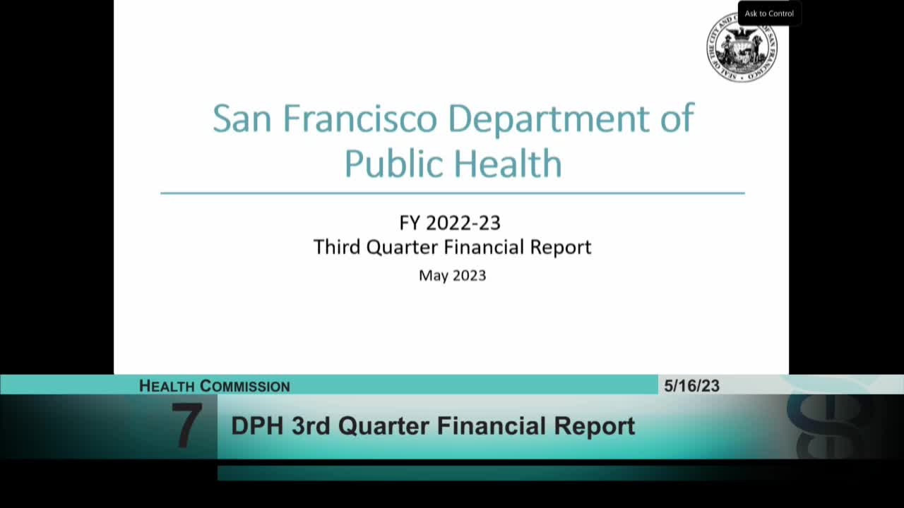 San Francisco Health Department projects $6.9M budget deficit in Q3 analysis