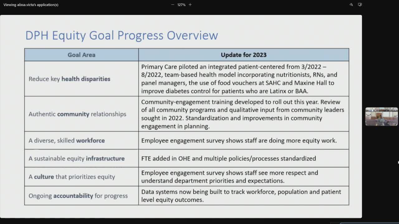 San Francisco Department of Public Health prioritizes equity in community health initiatives