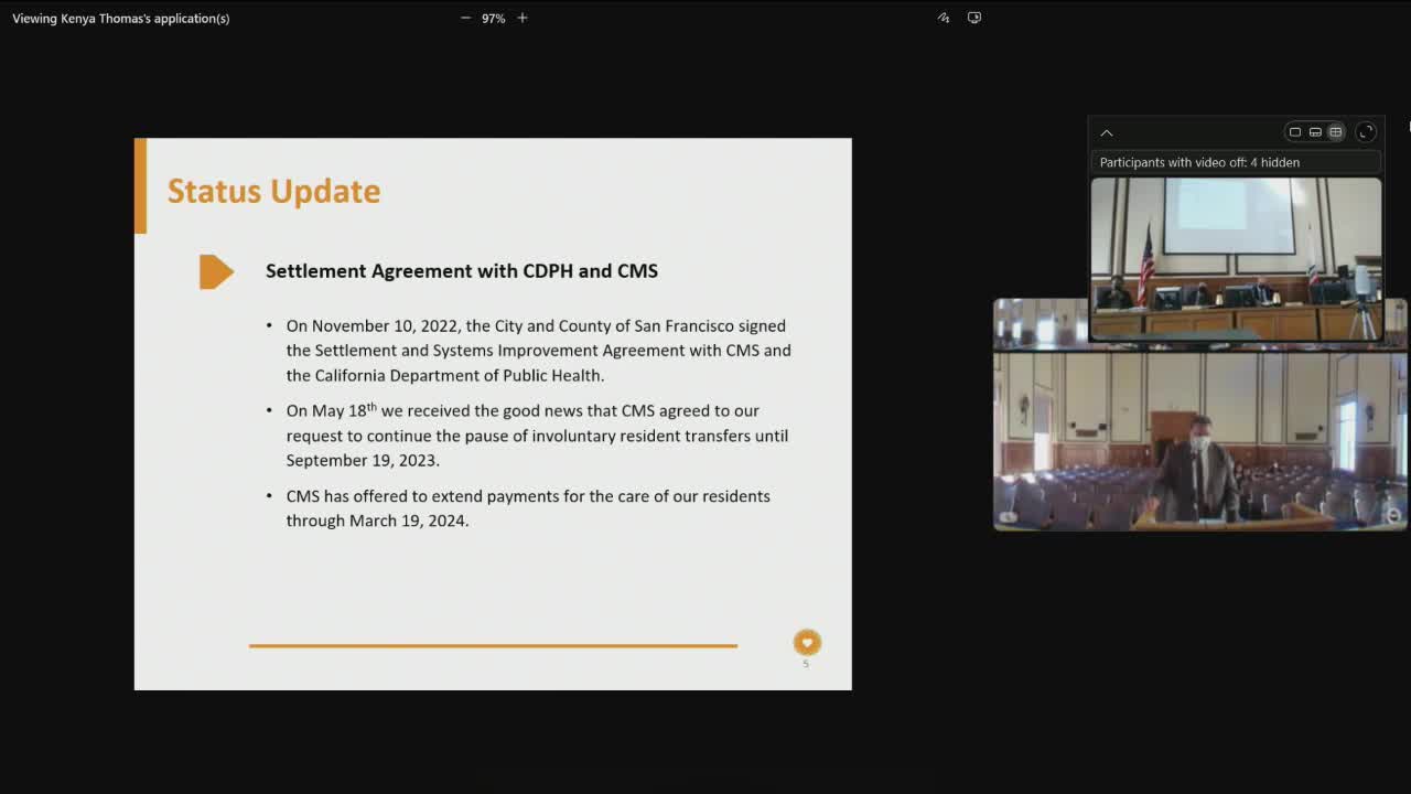 Laguna Honda Hospital discharges six residents after care level reassessment