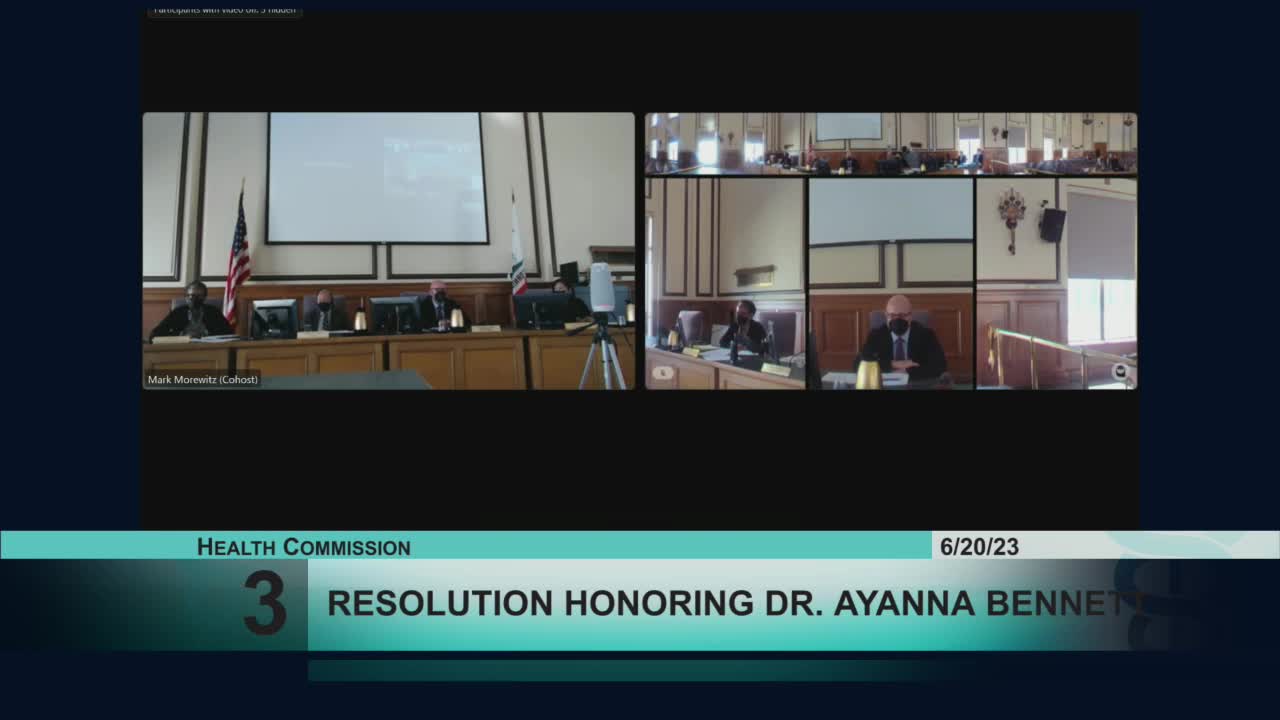Commission honors Doctor Ayanna Bennett for health equity leadership in San Francisco