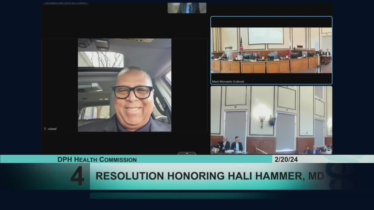 San Francisco Health Commission honors Dr. Hallie Hammer for public health contributions