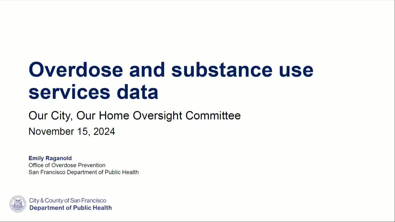 Emily Ragonold reports 20 percent decline in overdose deaths in citywide prevention efforts