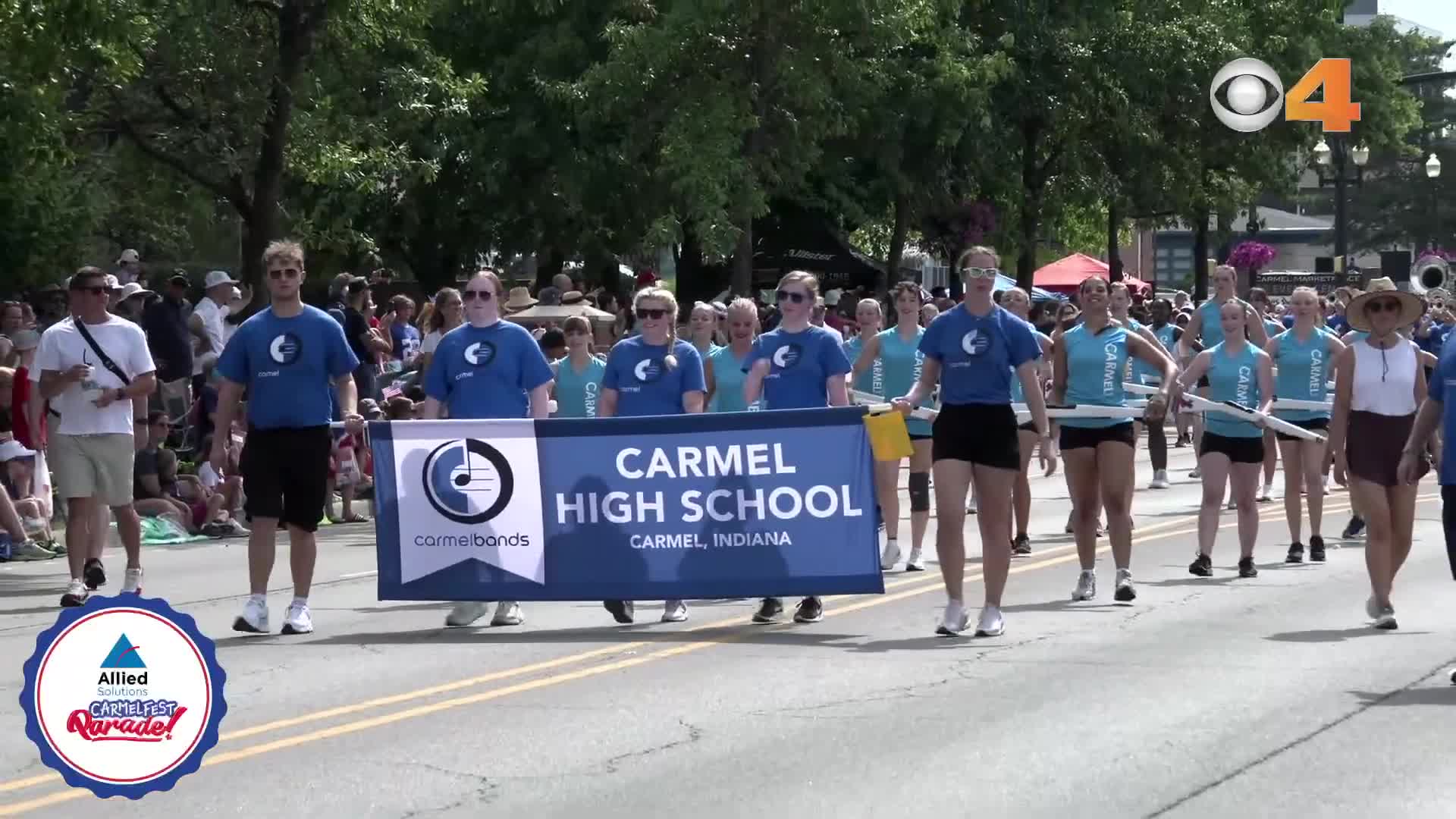 Carmel High School Marching Greyhounds celebrate championships at annual parade