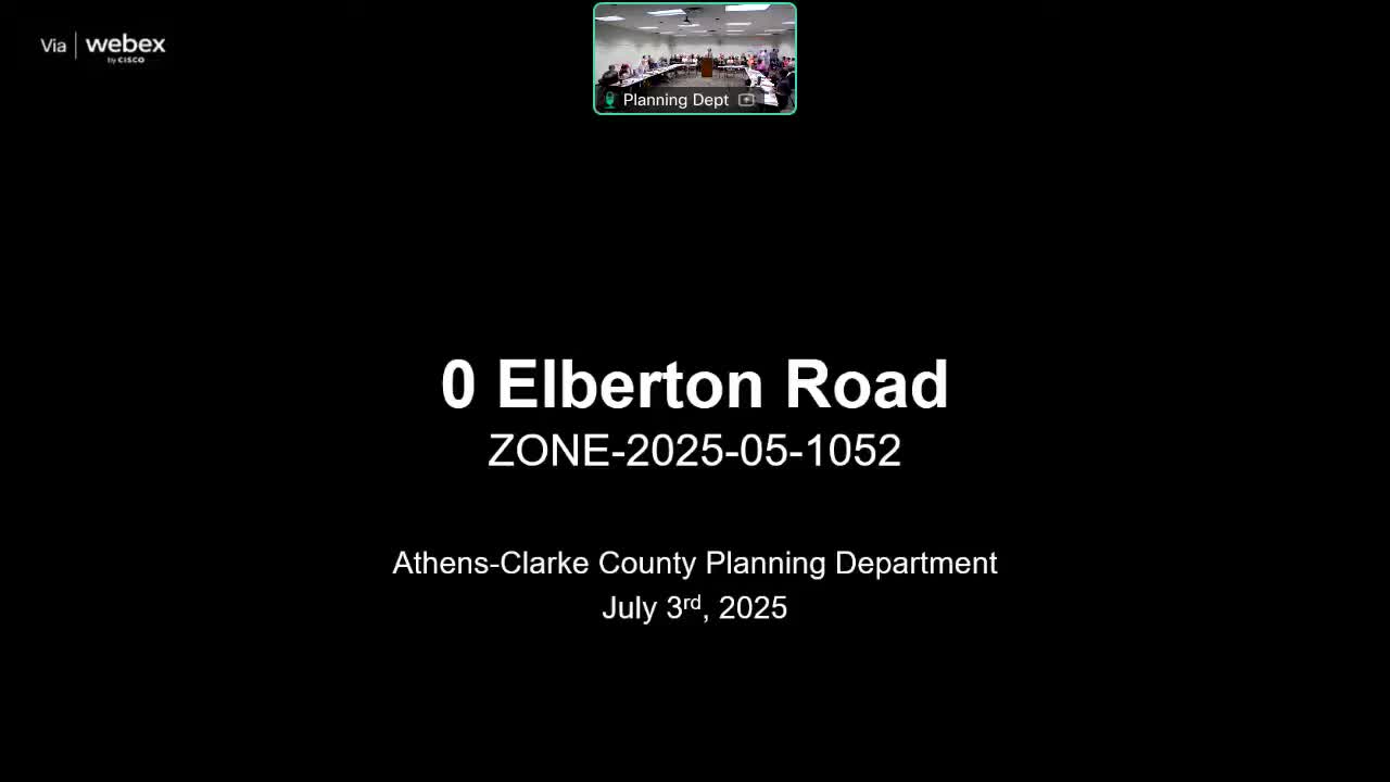Large Old Elberton Road parcel draws widespread opposition during future‑land‑use comment hearing