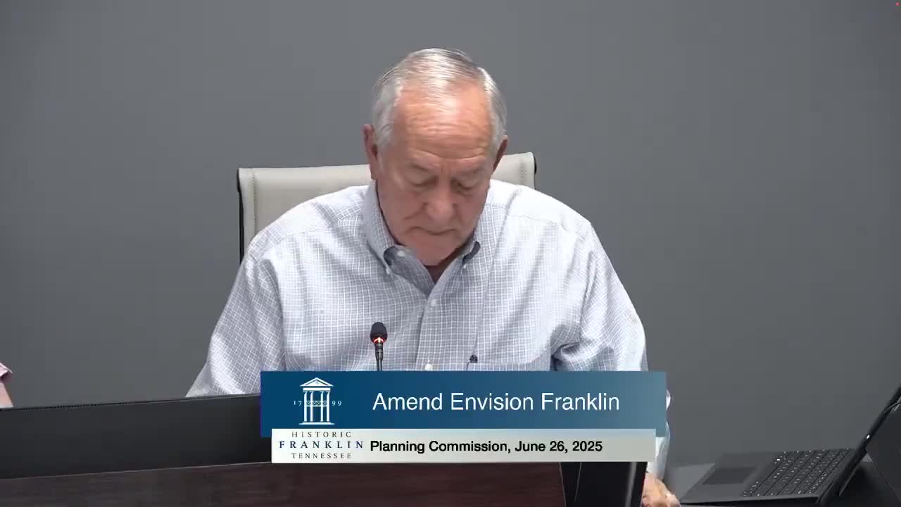 Commission approves Envision Franklin update to align city map with county growth‑boundary changes