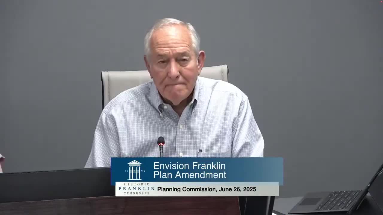Franklin planning commission adopts Village Green plan for 474‑acre Smith property over broad resident opposition