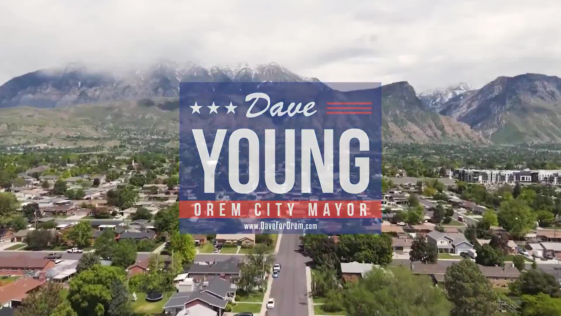 Mayor Dave Young campaigns for reelection in Orem's Family City USA initiative