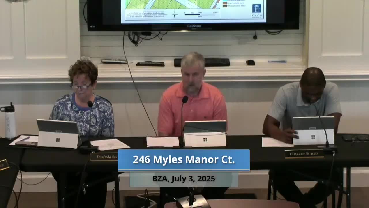 Franklin Board approves variance for 109 Carolyn Avenue to maintain historic roof design