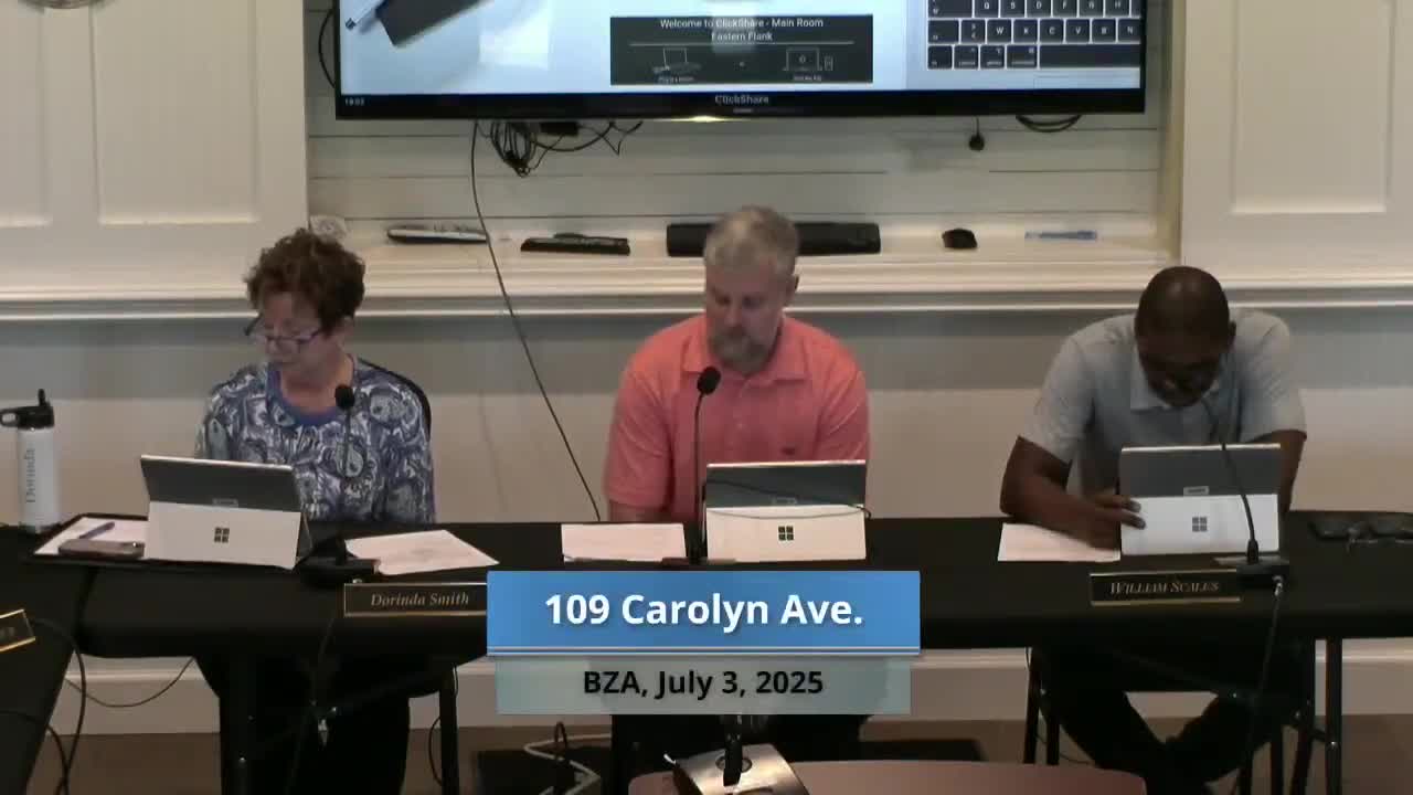 Board grants roof-pitch variance to preserve mid-century look at 109 Carolyn Avenue