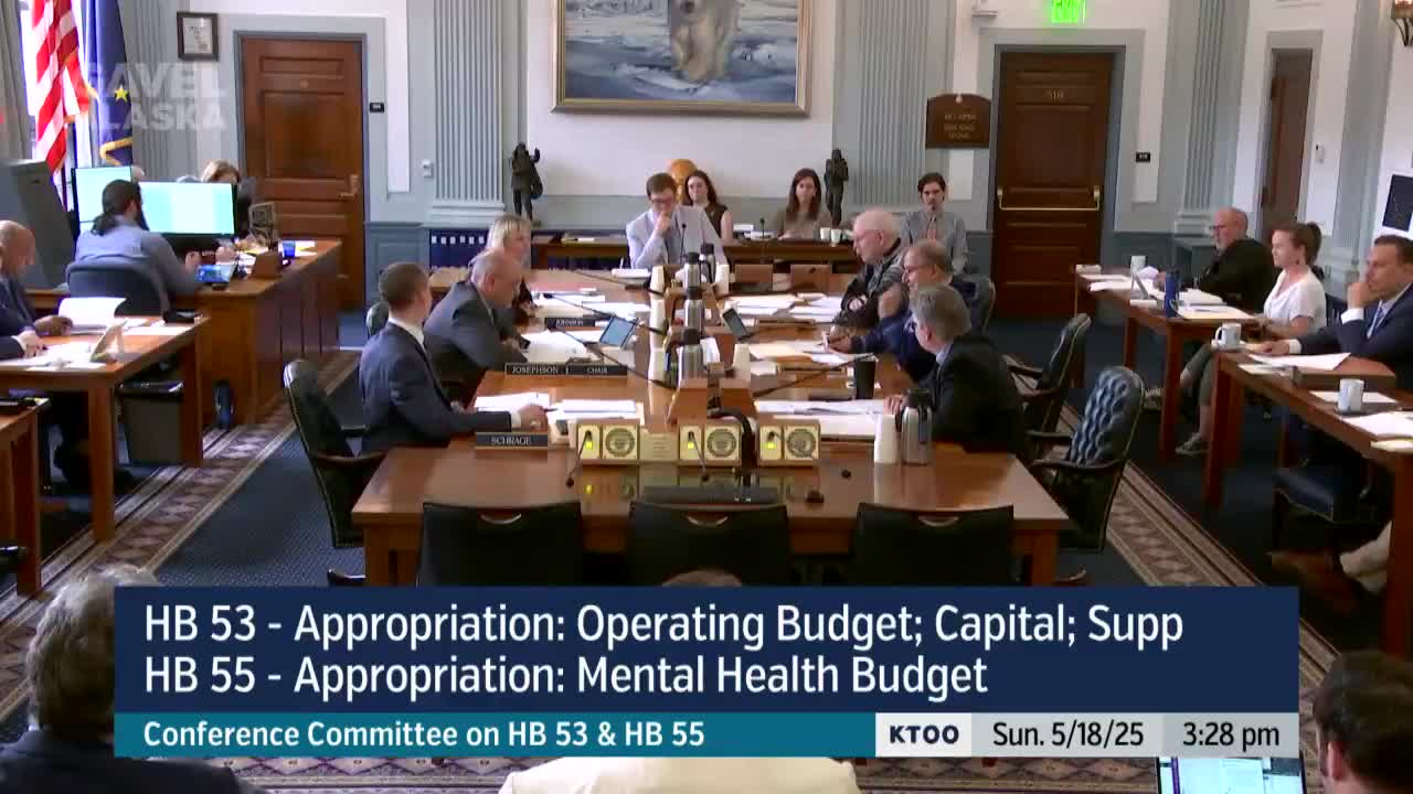 Conference committee approves contingency to draw on CBR, with fallback to AIDEA and higher-education fund