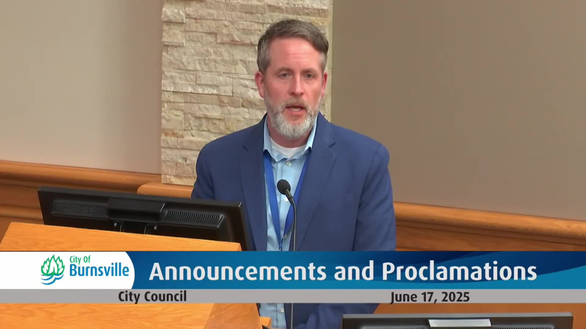 Chad Loopers outlines Burnsville Library's achievements and future renovation plans