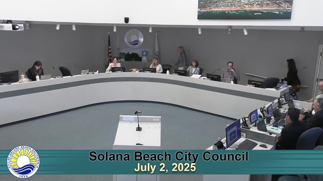 Solana Beach City Council convenes for July meeting with all members present