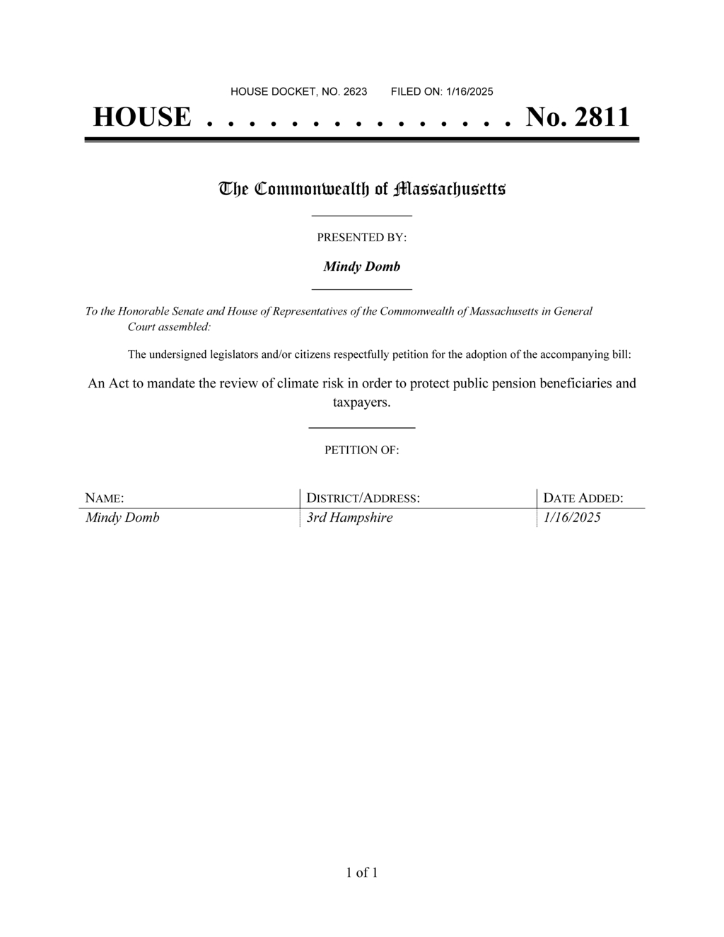 Massachusetts establishes Climate Risk Investment Review Committee under treasurer's office
