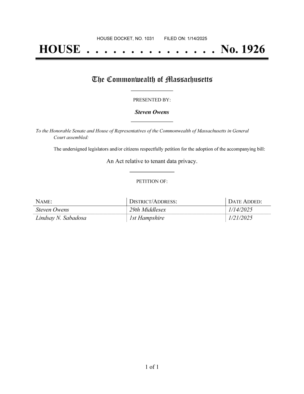 Bill prohibits unauthorized data collection in smart access buildings