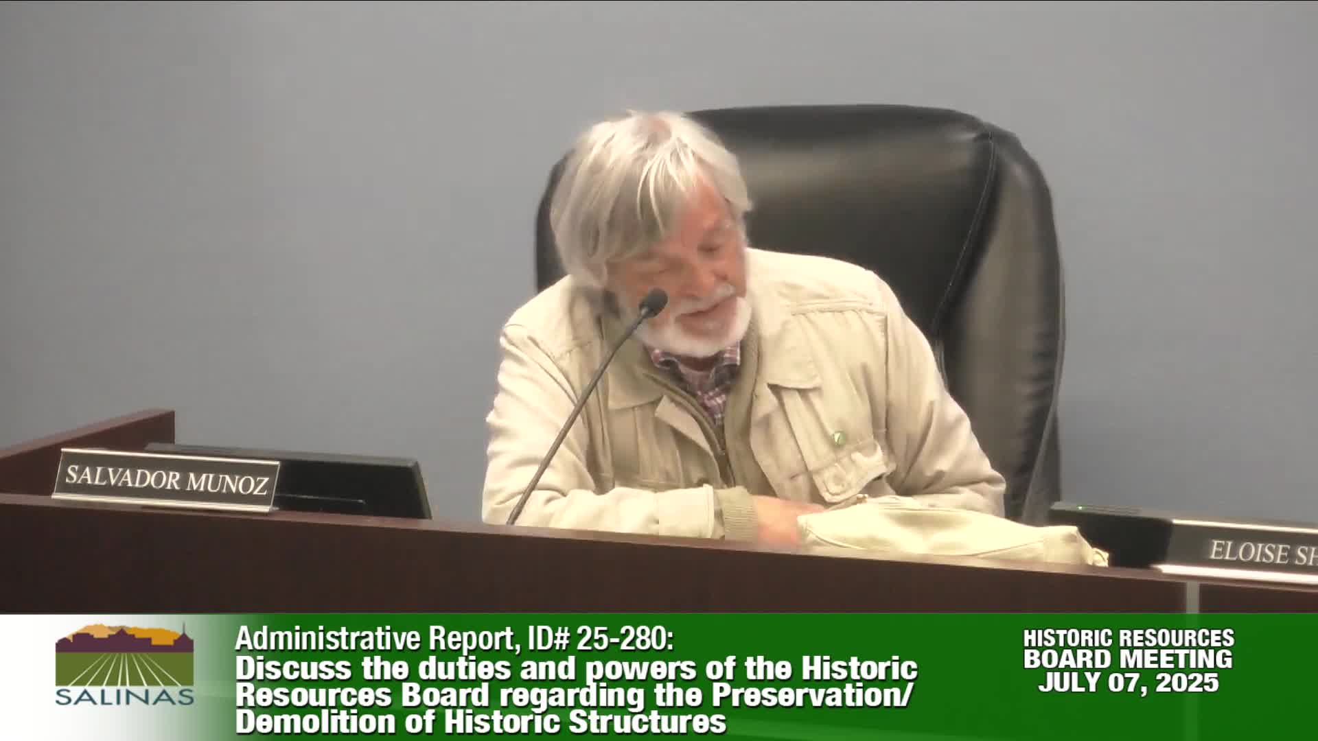 Salinas Historical Resource Board reviews preservation strategies for city landmarks