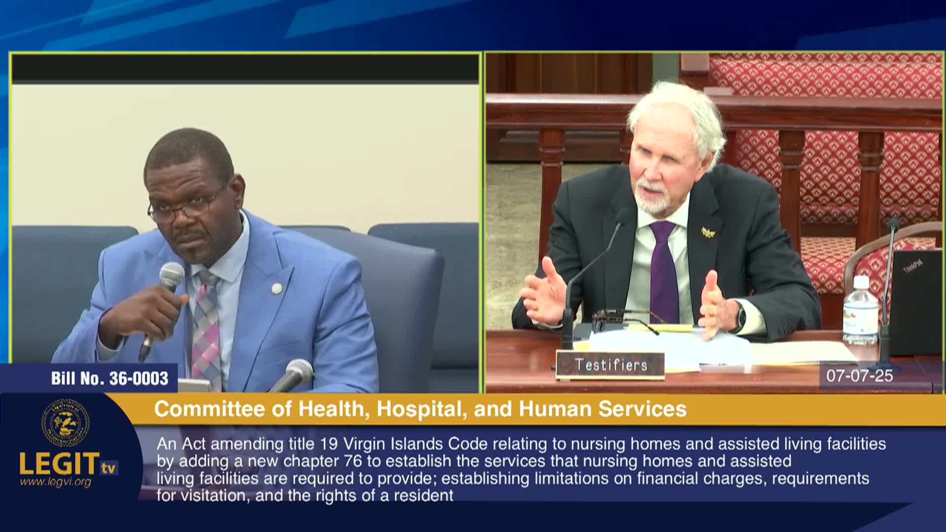 Virgin Islands lawmakers discuss elder abuse hotline and funding for protective services