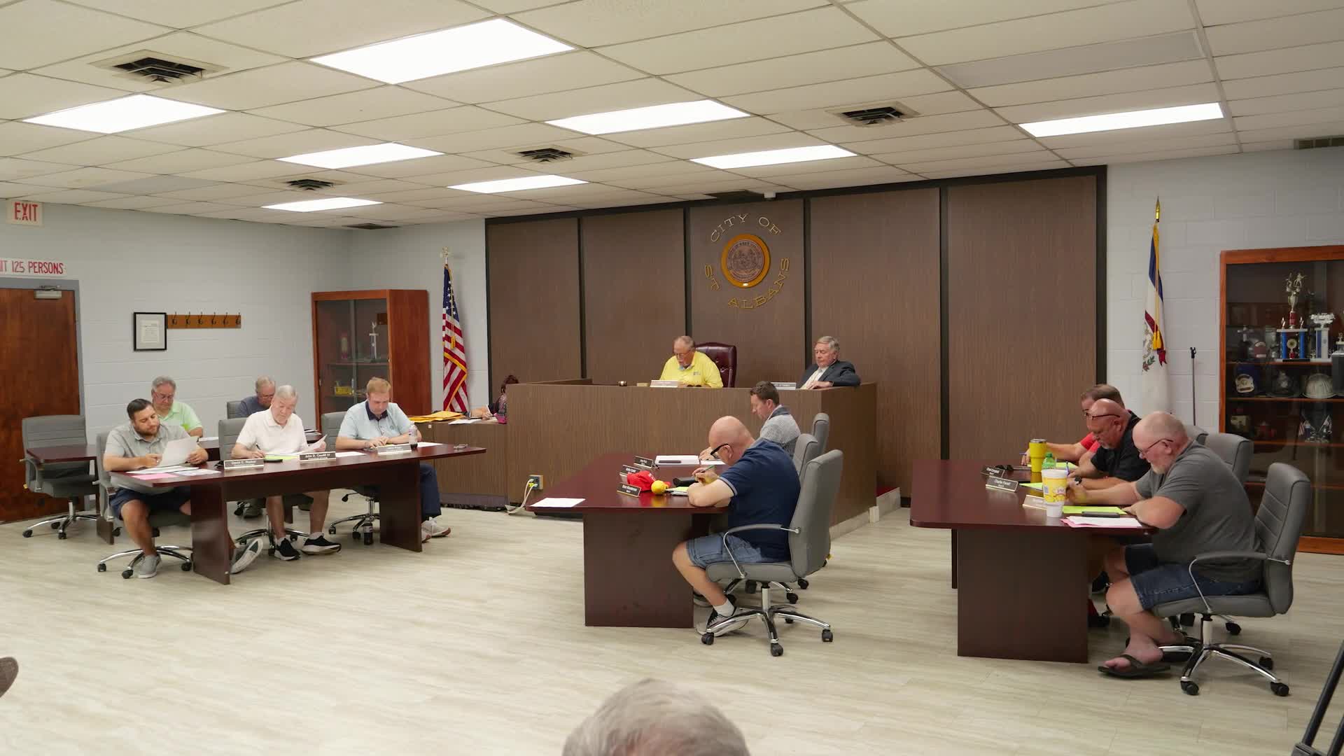 Saint Albans council advances 20% city service fee increase to second reading