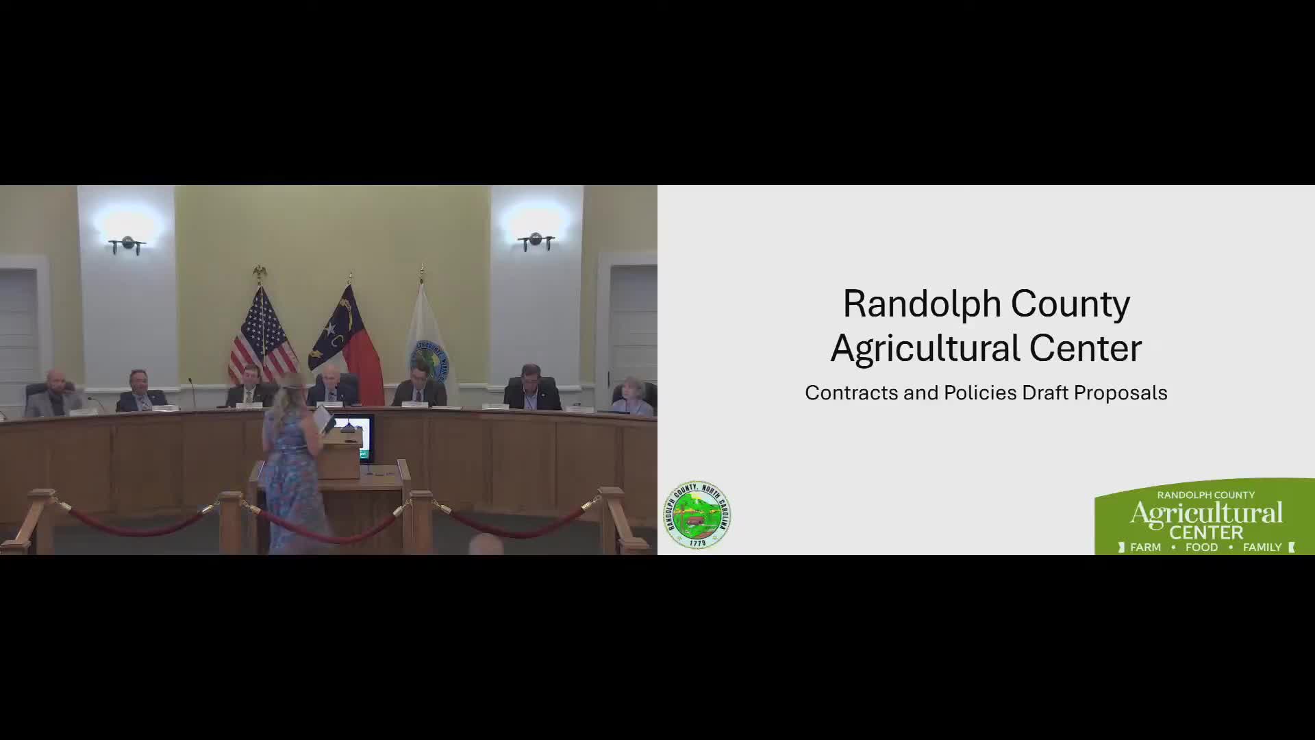 Randolph County hears AgCenter rental policy draft; approves settlement and change order to finish site work