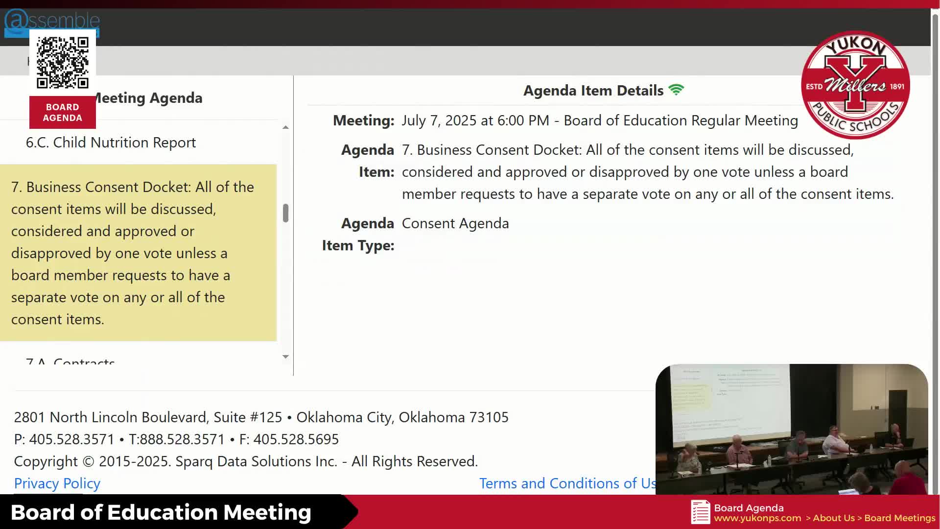 Yukon board meets in executive session to discuss potential property purchase; no action taken