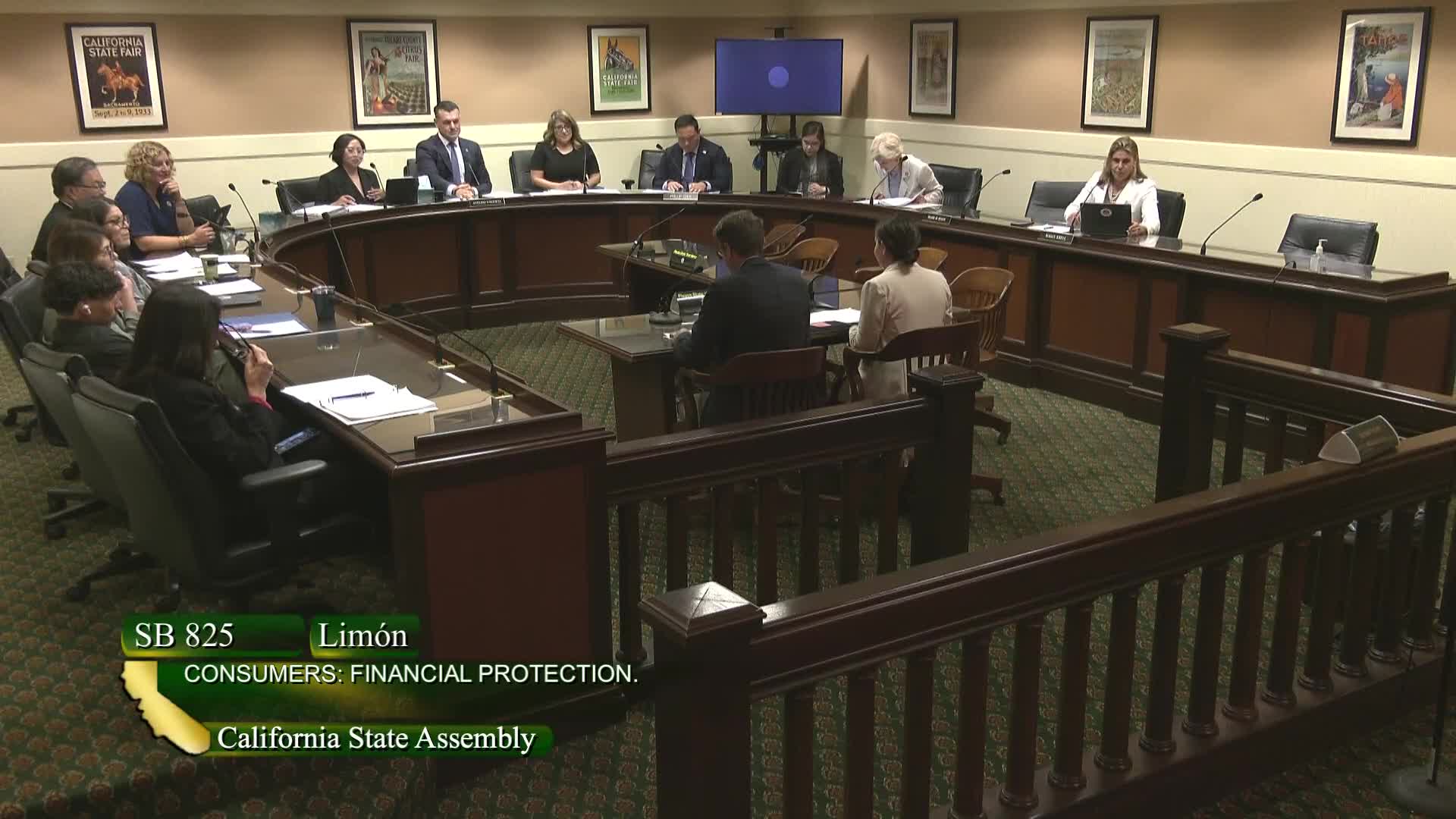 California Senate supports SB 825 to enhance consumer financial protections