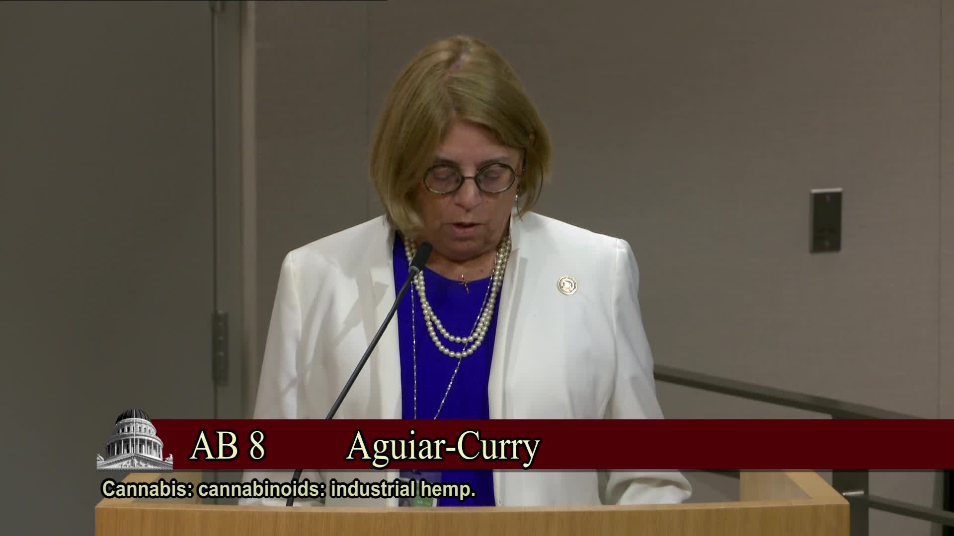 California lawmakers debate AB 8 addressing hemp product regulation and youth safety