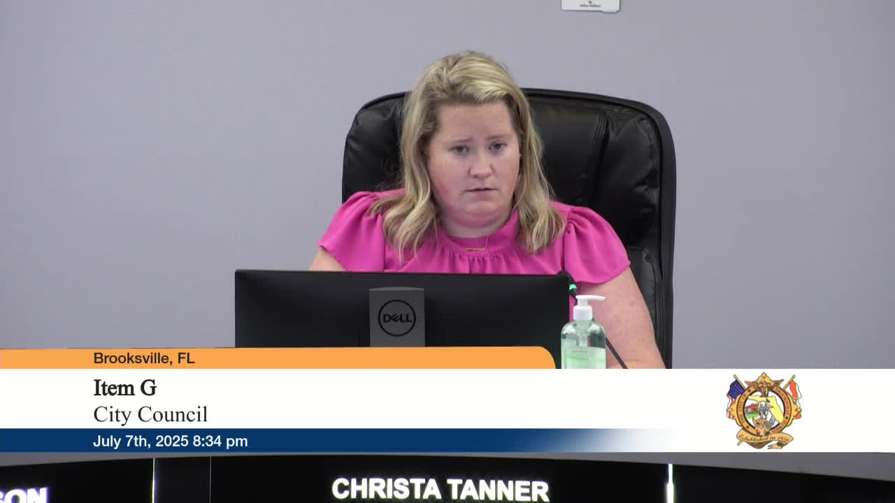 Brooksville City Council discusses EMS funding and potential fire service consolidation