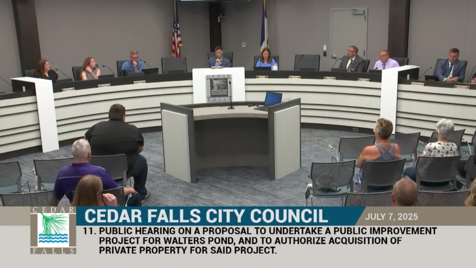 City Council approves Walter's Pond public improvement project and property acquisition