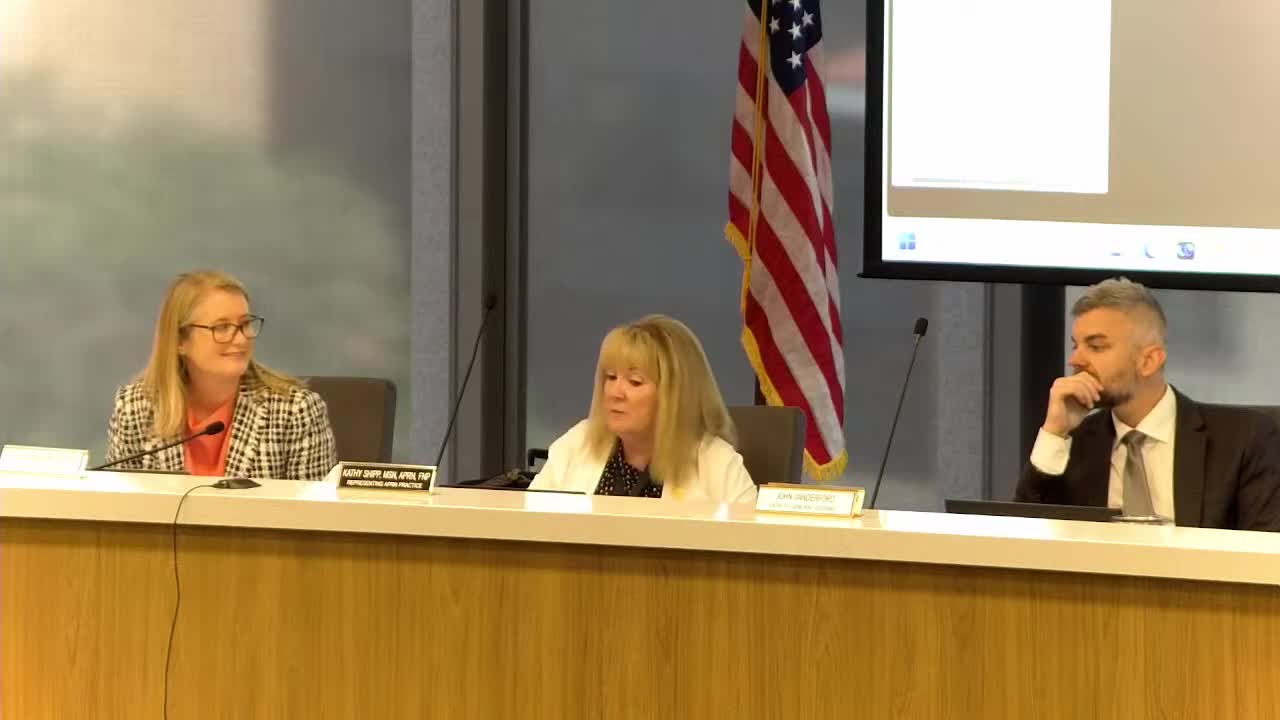 Nursing Board holds meeting at George Herbert Walker Bush Building to discuss regulations