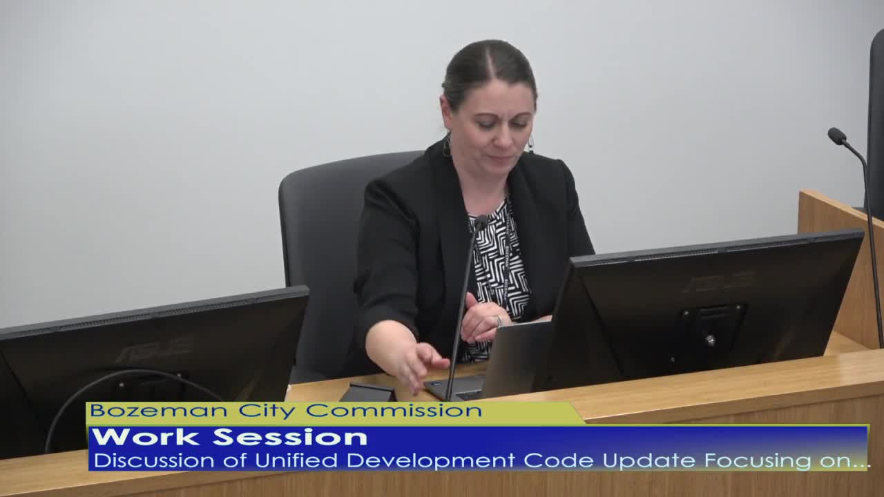 Bozeman Commission holds work session on UDC mass and scale tools; commissioners ask staff to explore several options