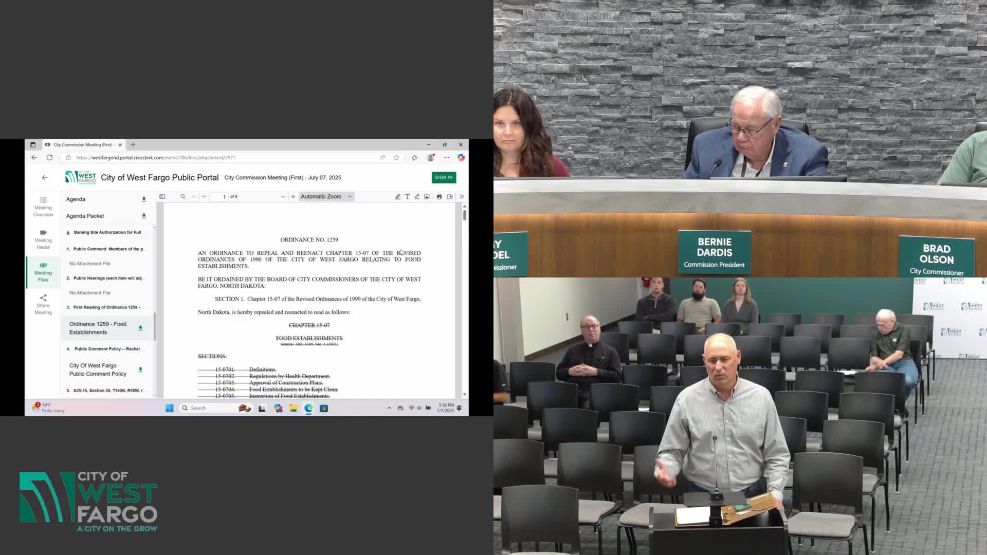 West Fargo City Commission approves formal public comment policy ahead of August deadline