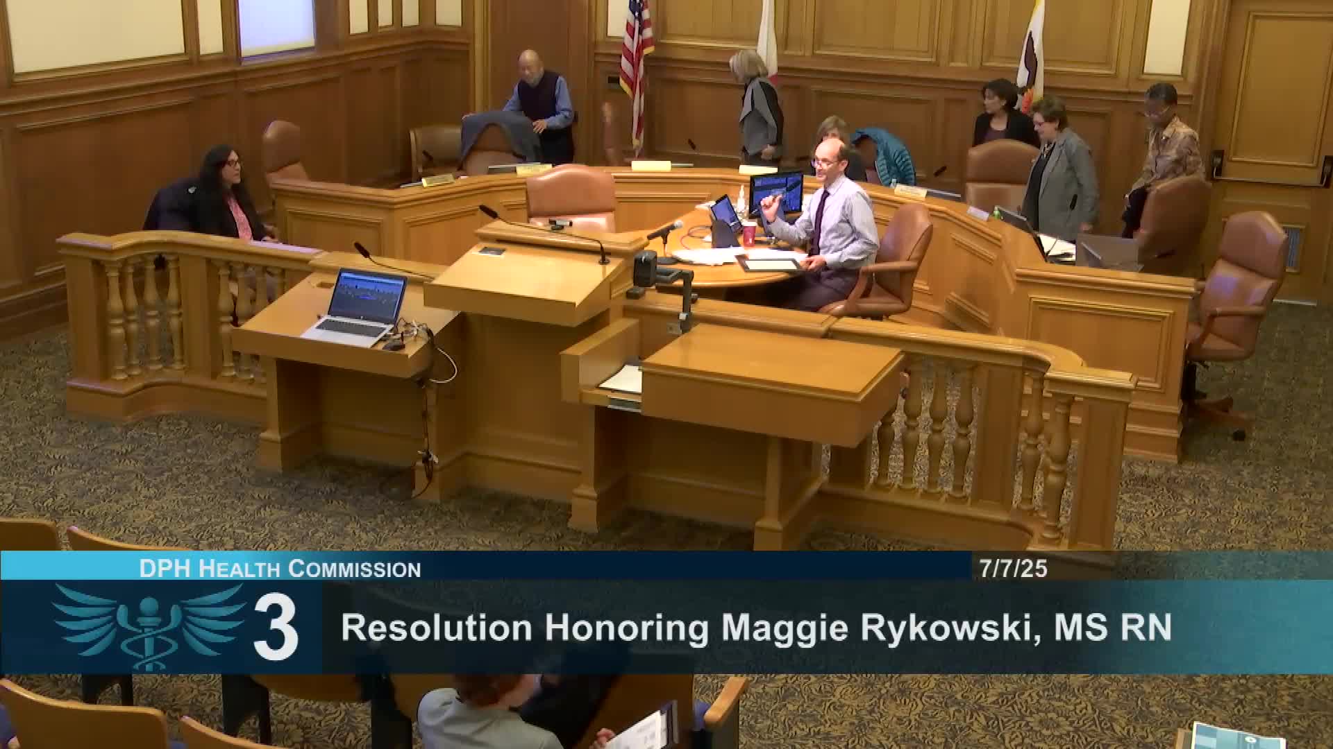 San Francisco Health Commission honors Patrick Fosdell for 34 years of service