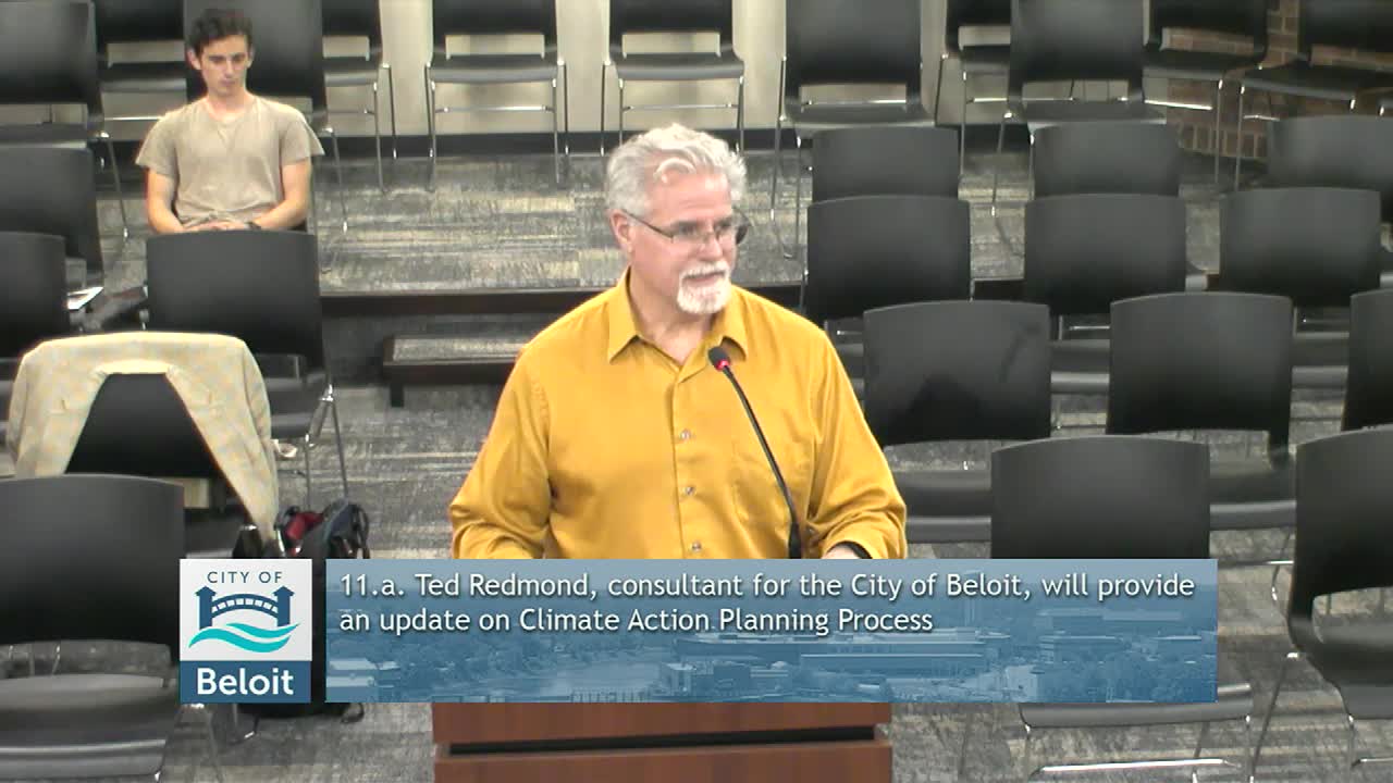 Beloit's climate action planning kicks off with Ted Redmond from Pale Blue Dot