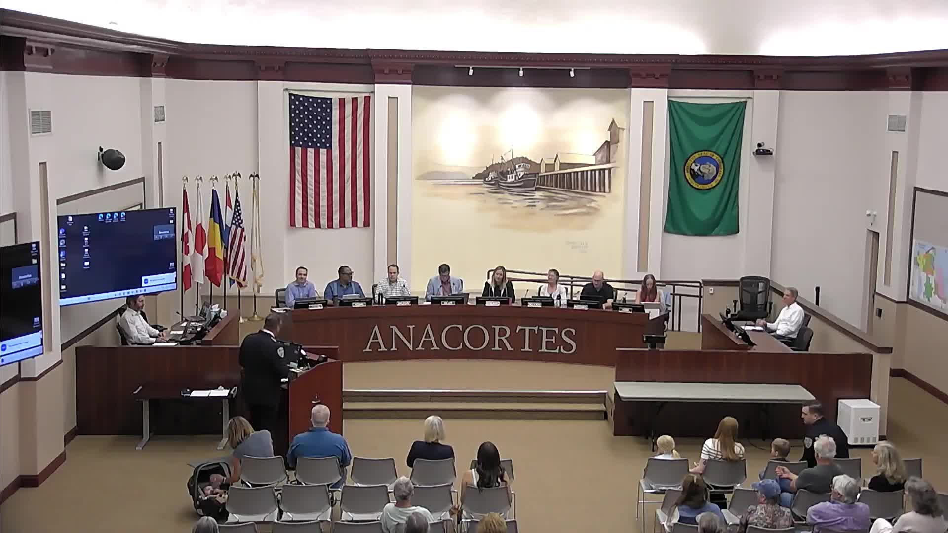 Anacortes swears in Officer Mitchell Beaupre and K9 Zeke; police detail K9 program capabilities