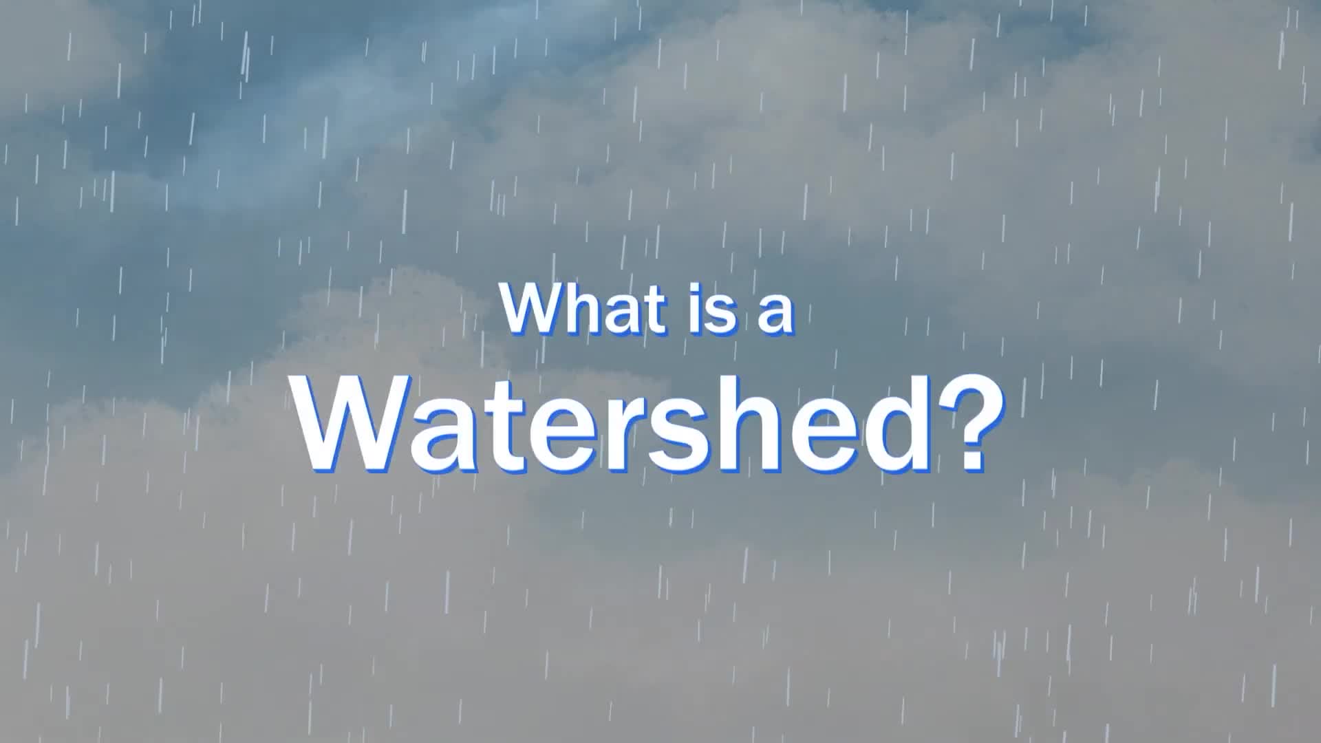 Baltimore County staff explains what a watershed is and urges residents to keep debris out of streams