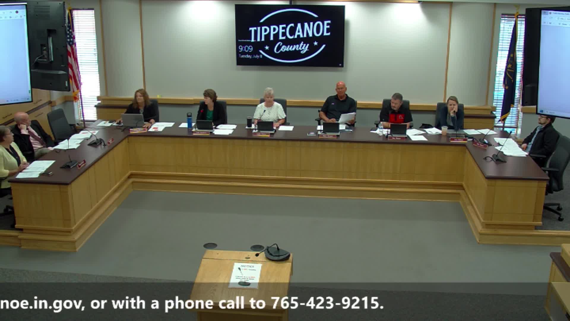 Tippecanoe County Council considers public safety tax resolution amid budget challenges
