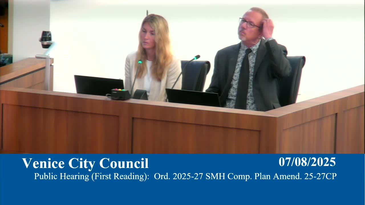 Venice City Council debates Sarasota Memorial Hospital zoning changes and building height increase