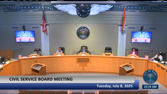 Civil Service Board approves 2026 meeting calendar and adds December session