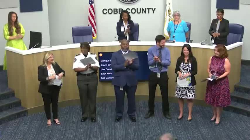 Cobb County Commissioners declare July Parks and Recreation Month and honor employees