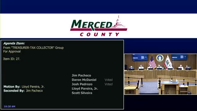 Supervisor Rivera objects as board clears agenda item on delinquent tax accounts; questions about removing debts from roll