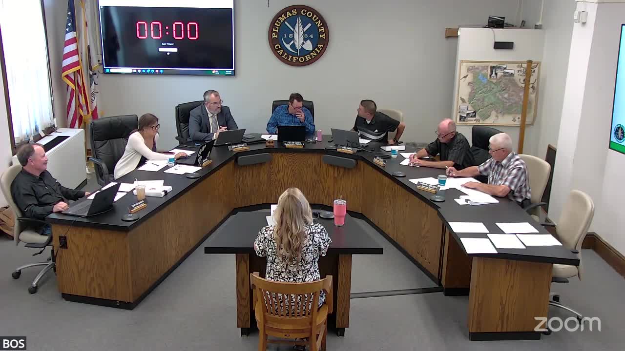 Plumas County adopts preliminary FY 2025–26 budget to keep operations running; staff warned about fund-balance use