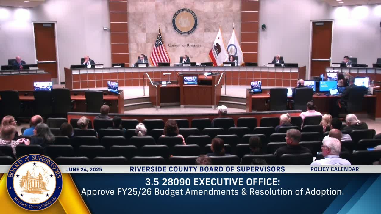 Riverside County adopts $10 billion budget as public commentators press for more money for housing, behavioral health and oversight
