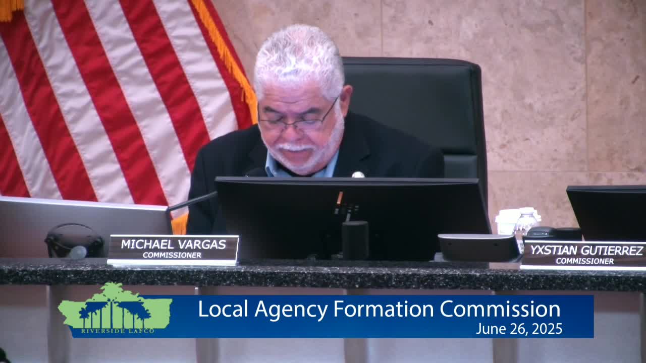 Riverside LAFCO approves reimbursement for commissioner who attended CALAFCO pre-conference mobile workshop; staff to draft clearer policy