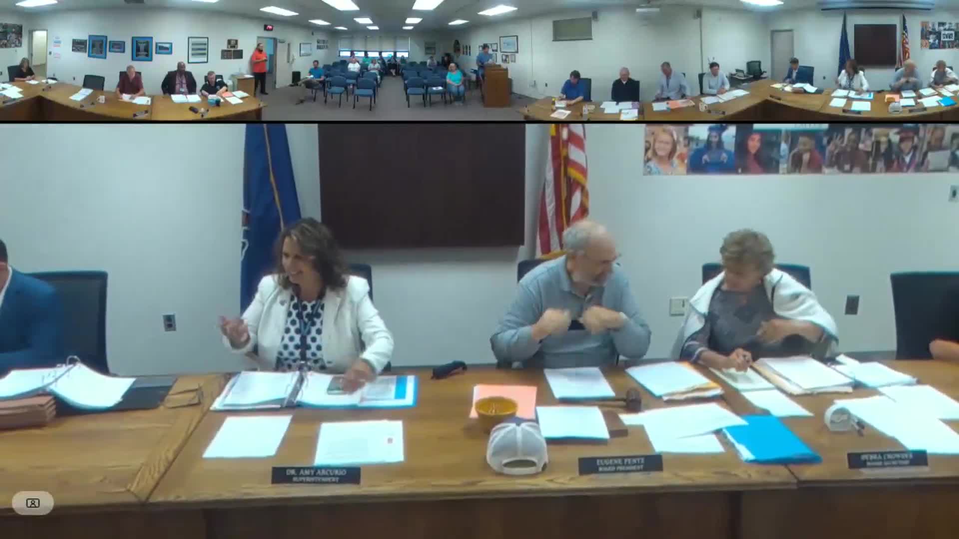 Board hears questions about Park Avenue contract and approves $42,000 stadium repairs; superintendent says Park Avenue spending is for services